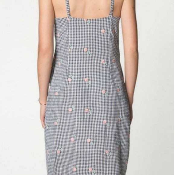 Embroidered Gingham Dress - Picture 2 of 2